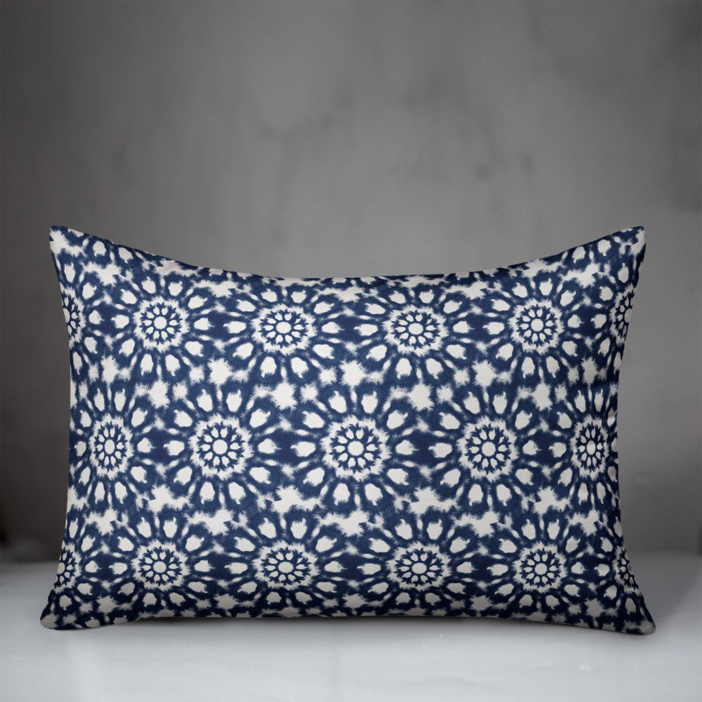 Radial Shibori Pattern 14x20 Indoor / Outdoor Pillow