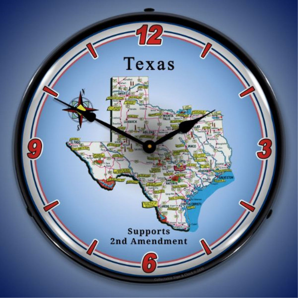 N20031066 Texas Supports the 2nd Amendment Clock