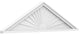 Peaked Cap Sunburst Architectural Grade PVC Pediment