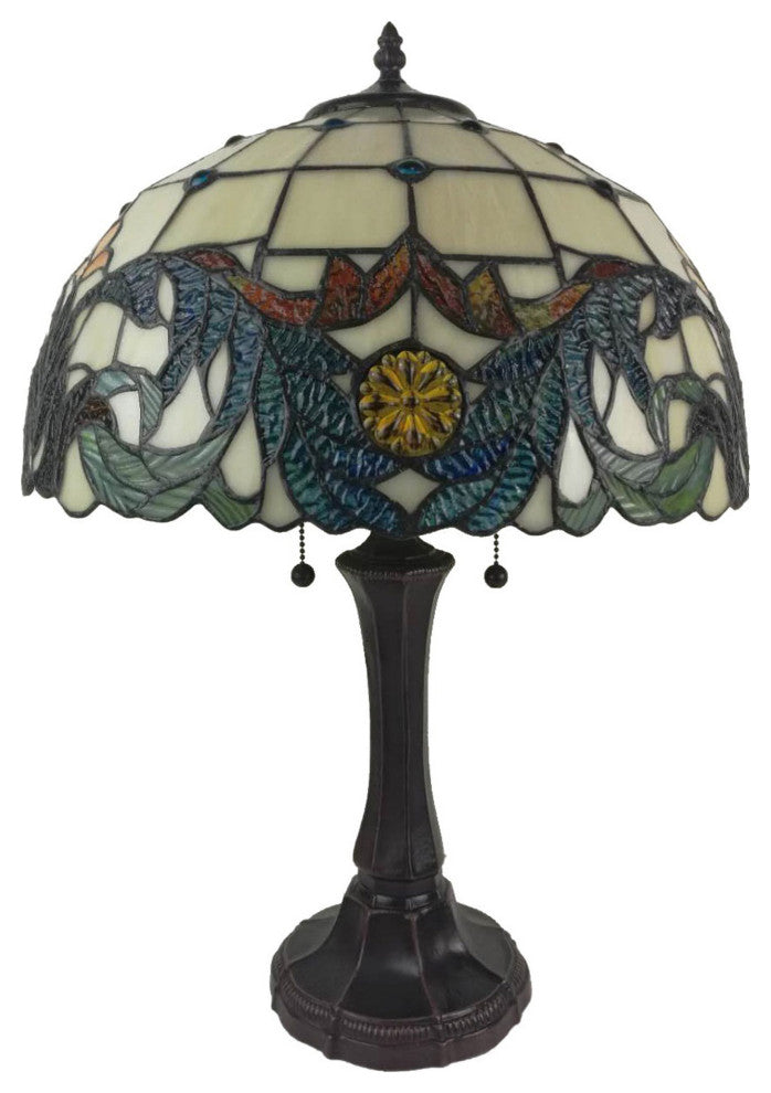 Amora Lighting AM326TL16 Tiffany Style Multi-Colored Table Lamp