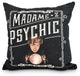 Madame Psychic 26" Cream Halloween Print Decorative Throw Pillow