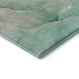 Premium Machine Washable Mayfield AMF508 Teal 10' x 14' Rug