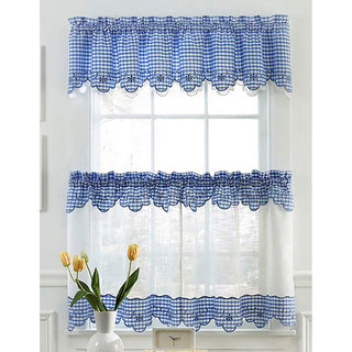 Bundle 2 Cafe Curtain Rods and 4 Self Adhesive Hooks, White, 24" to 32"
