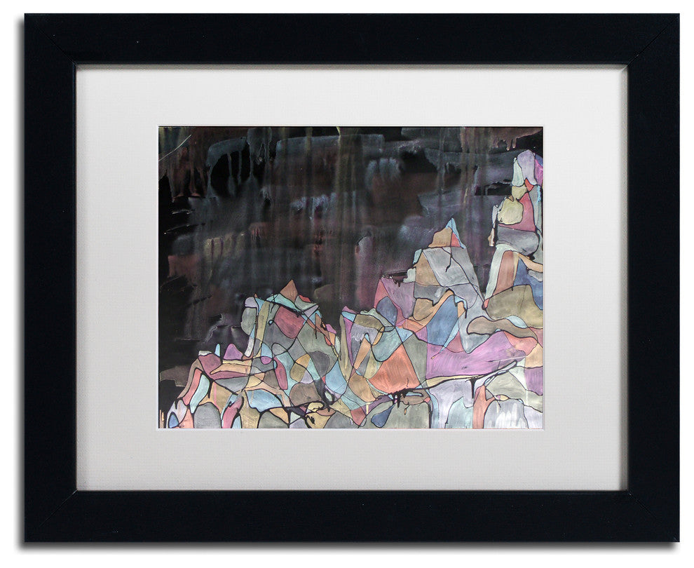 Lauren Moss 'Galdhopiggen' Art, Black Frame, White Matte, 14"x11"