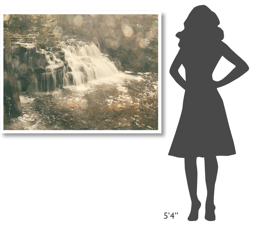 "Mosquito Falls II" Digital Paper Print by Laura Marshall, 50"x38"