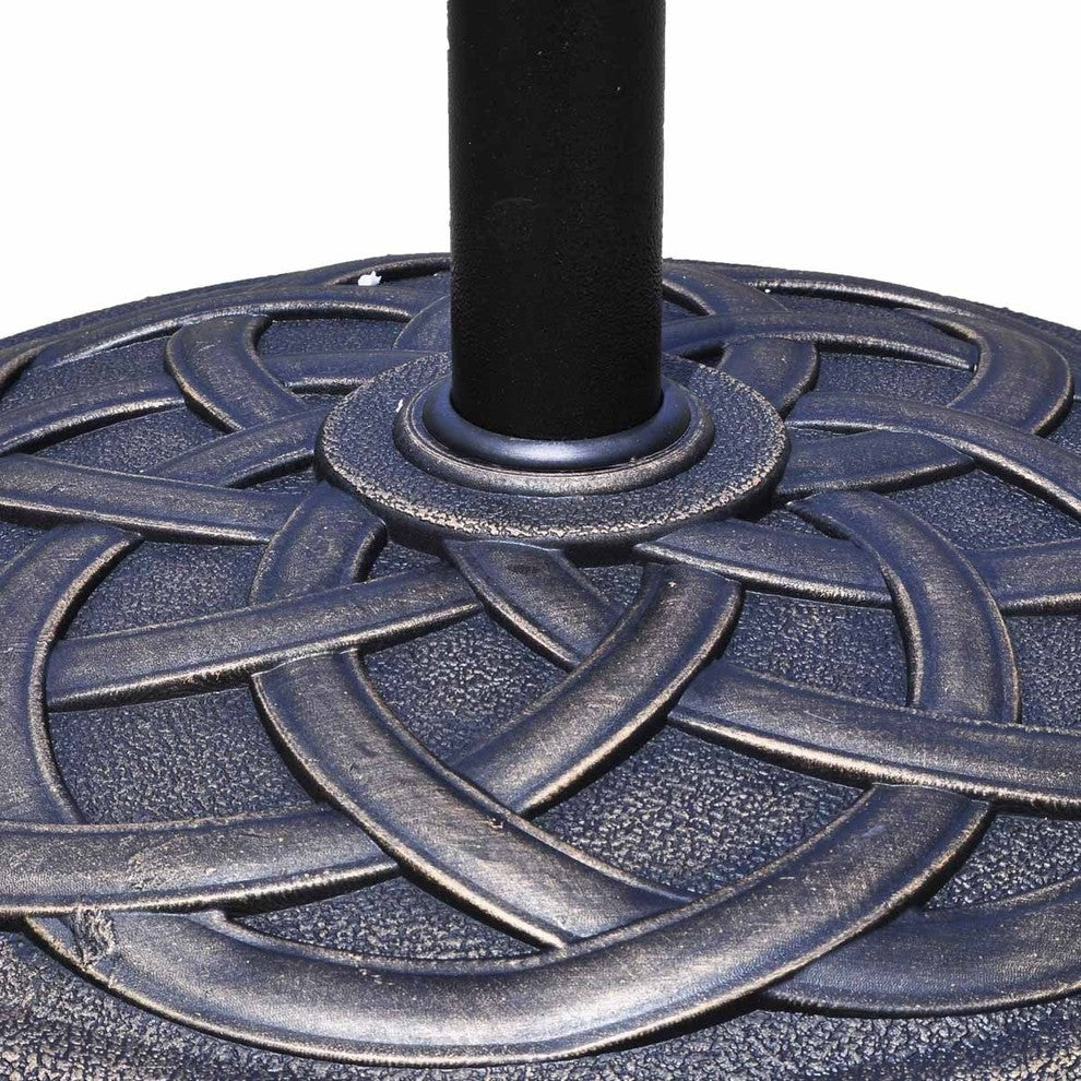 Costway 22'' Round Umbrella Base Stand Patio Standing Outdoor Living Heavy Duty