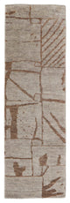 Sutton T6003 Transitional/Industrial/Casual Area Rug, Tan/Orange, 2'6"x8'