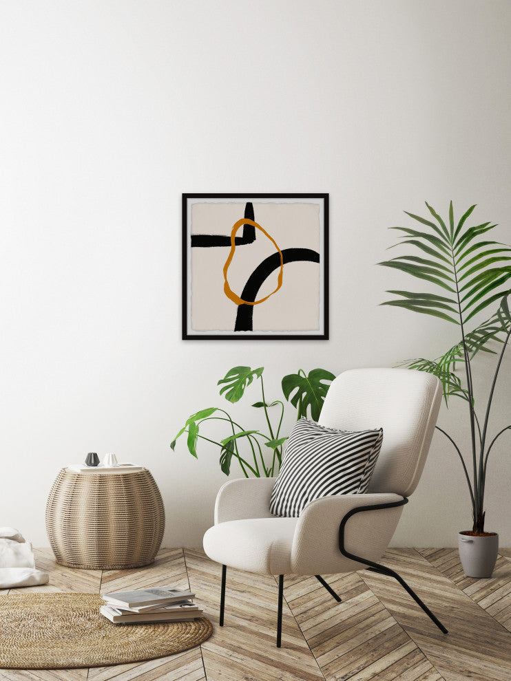 "Direct Link" Framed Painting Print, 12x12
