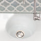 Nantucket Sinks Hyannis-18 18 inch Fireclay Round Bar-Prep Sink In White