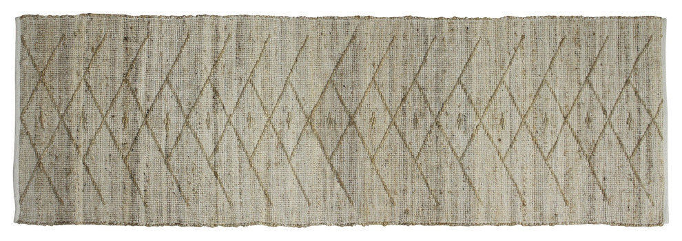 2' X 3' Beige Distressed Tribal Scatter Rug