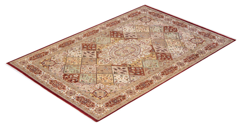 Waingmaw One-of-a-Kind Hand-Knotted Area Rug Red, 6'2"x9'4"