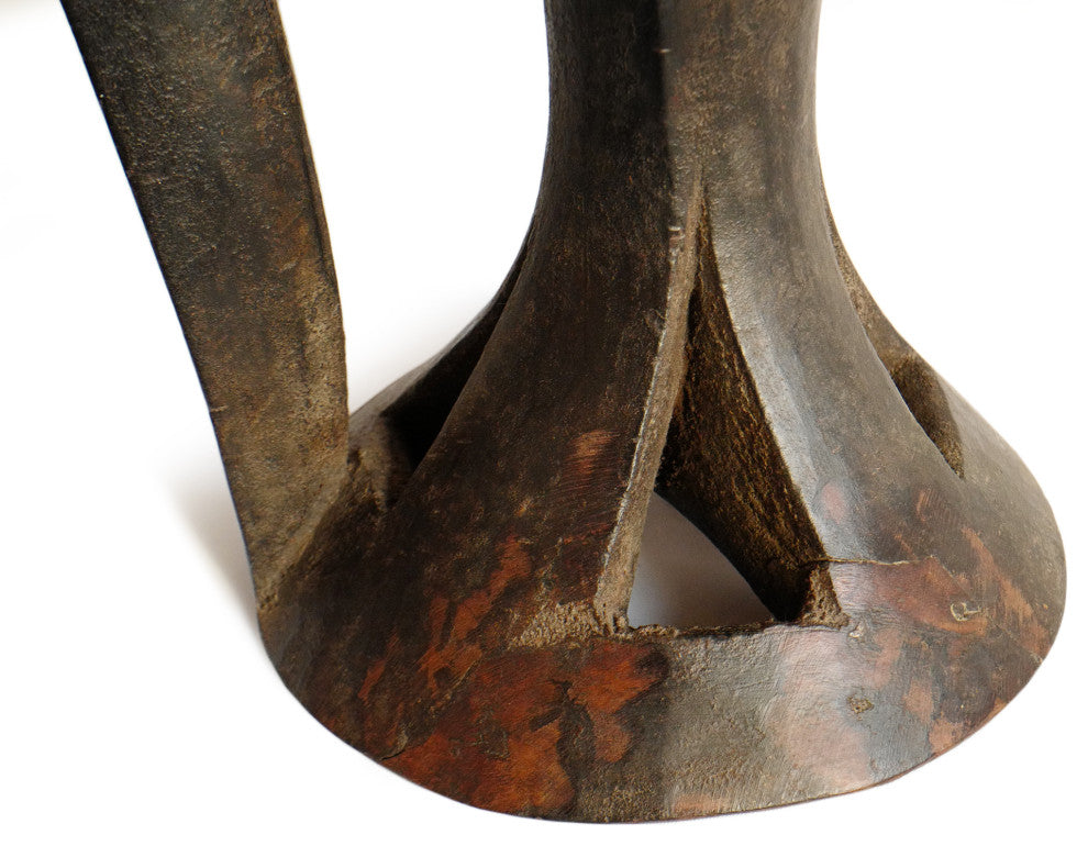 Consigned Naga Serving Bowl Stool
