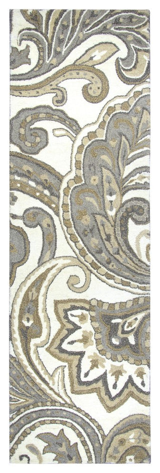 Rizzy Home Suffolk SK326A Beige Paisley Area Rug, Rectangular 10'x13'