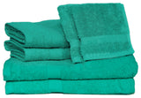 Deluxe 6-Piece Cotton Terry Bath Towel Set, Bermuda