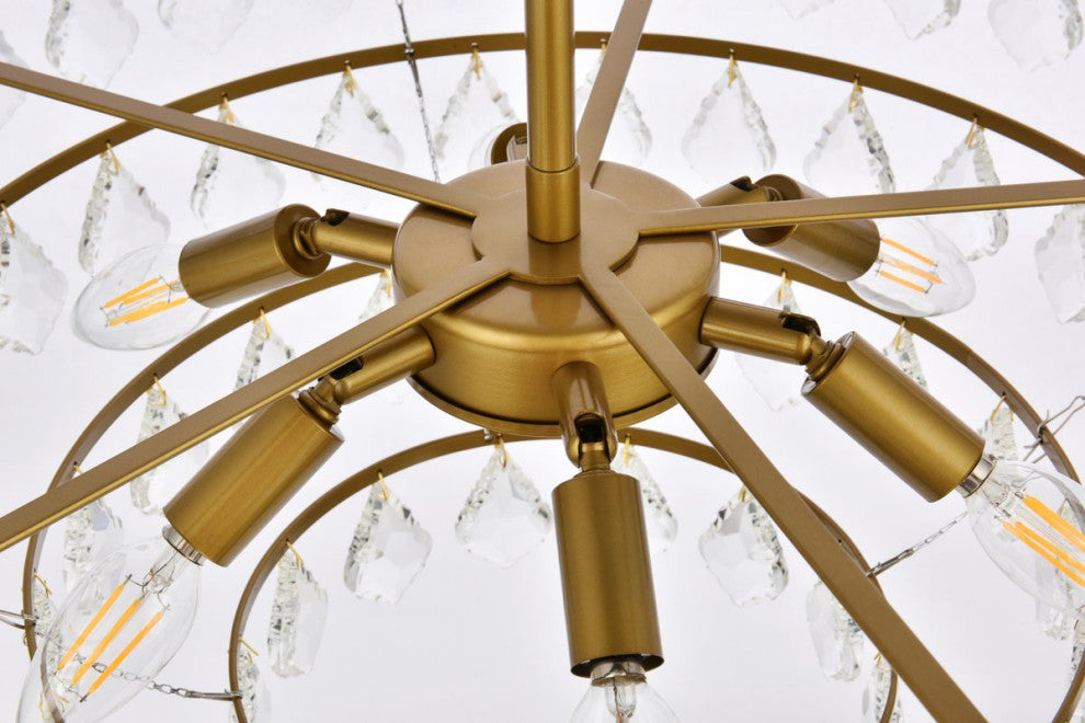 Evan 24" Pendant, Brass