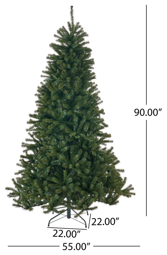 7.5' Noble Fir Artificial Christmas Tree, Unlit