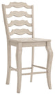 Arbor Hill French Ladder Back Counter Chair, Set of 2, Antique White