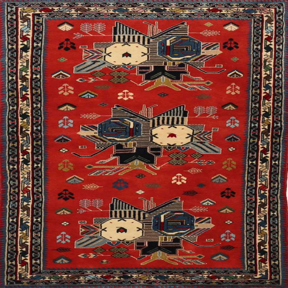 Ahgly Company Indoor Square Traditional Area Rugs, 8' Square