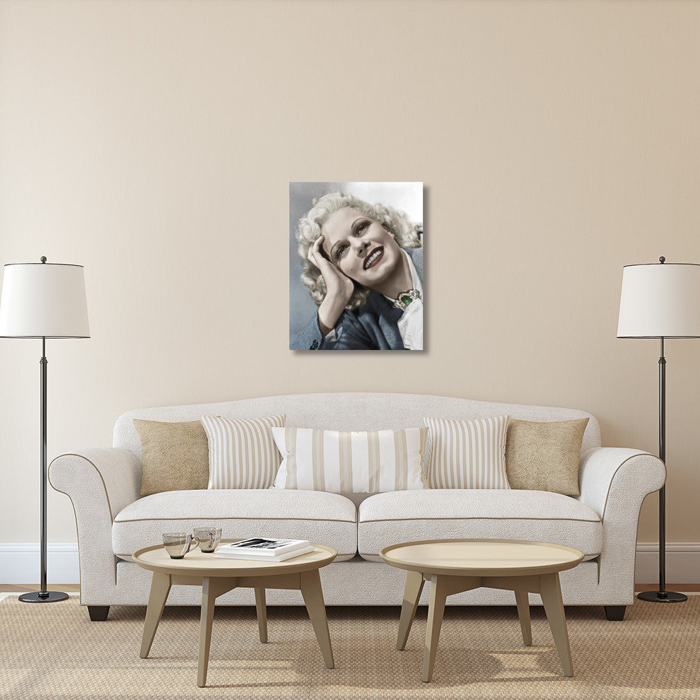 "Jean Harlow" Stretched Canvas Giclee by Hollywood Photo Archive, 29x36"