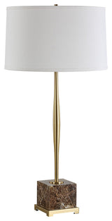 Uttermost Booker Thin Brass Table Lamp