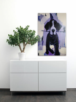 "I'm Fetch" Painting Print on Wrapped Canvas, 12"x18"