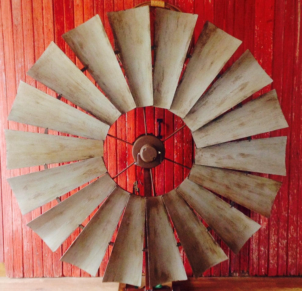 Windmill Ceiling Fan, 60", Weathered Rust