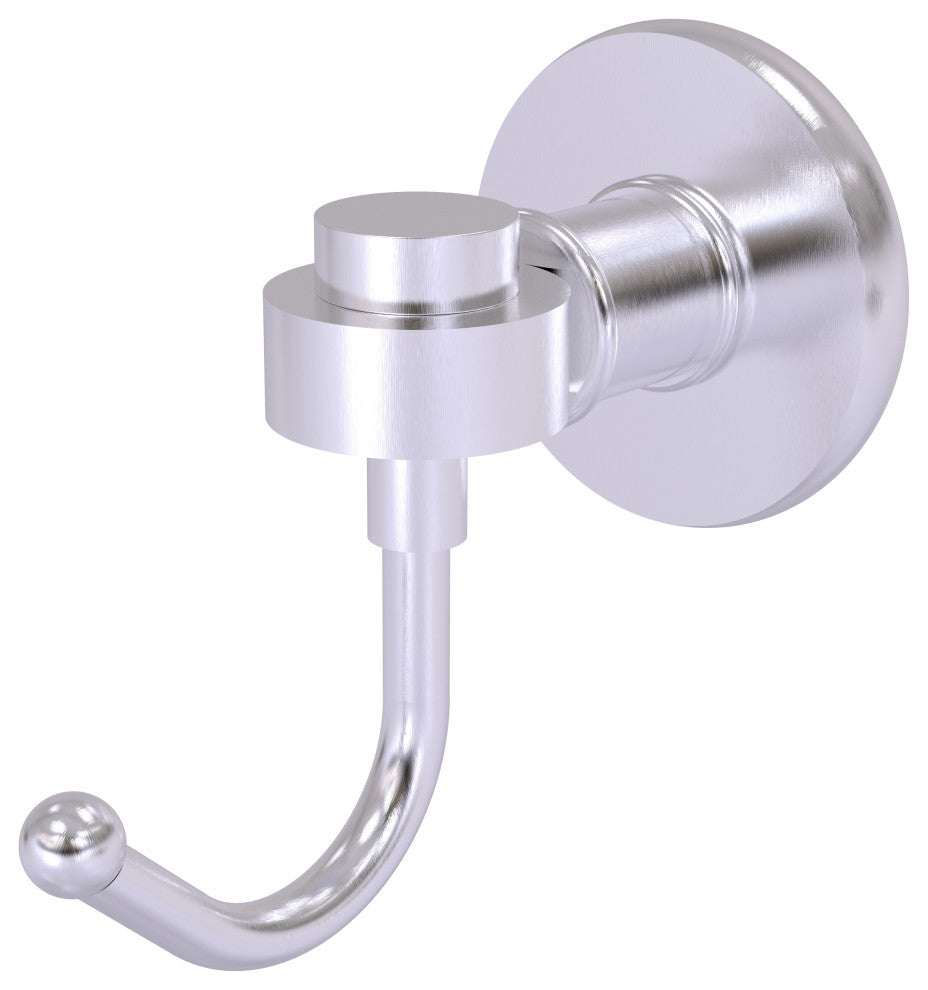 Continental Robe Hook, Satin Chrome