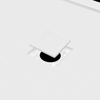 LessCare 48"x36" Single Threshold Shower Pan Base Alcove Right Drain