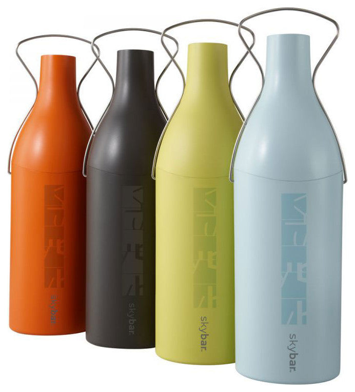 Skybar NBSKWA2501 Insulated Wine Travelers Chillers 2-Pack, Orange/Green