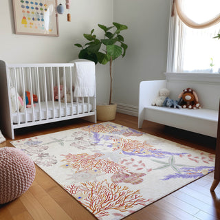 Addison Premium Washable Mayfield AMF180 Ivory 8' x 10' Rug