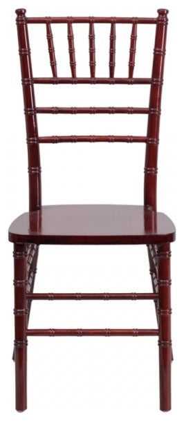 Hercules Series Wood Chiavari Chair, Mahogany, 15.75"x18"x36.25"