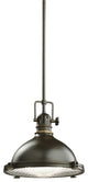 Kichler 2665OZ One Light Pendant, Olde Bronze Finish