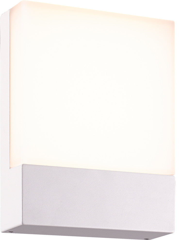 Pecos LED Outdoor Wall Sconce, White