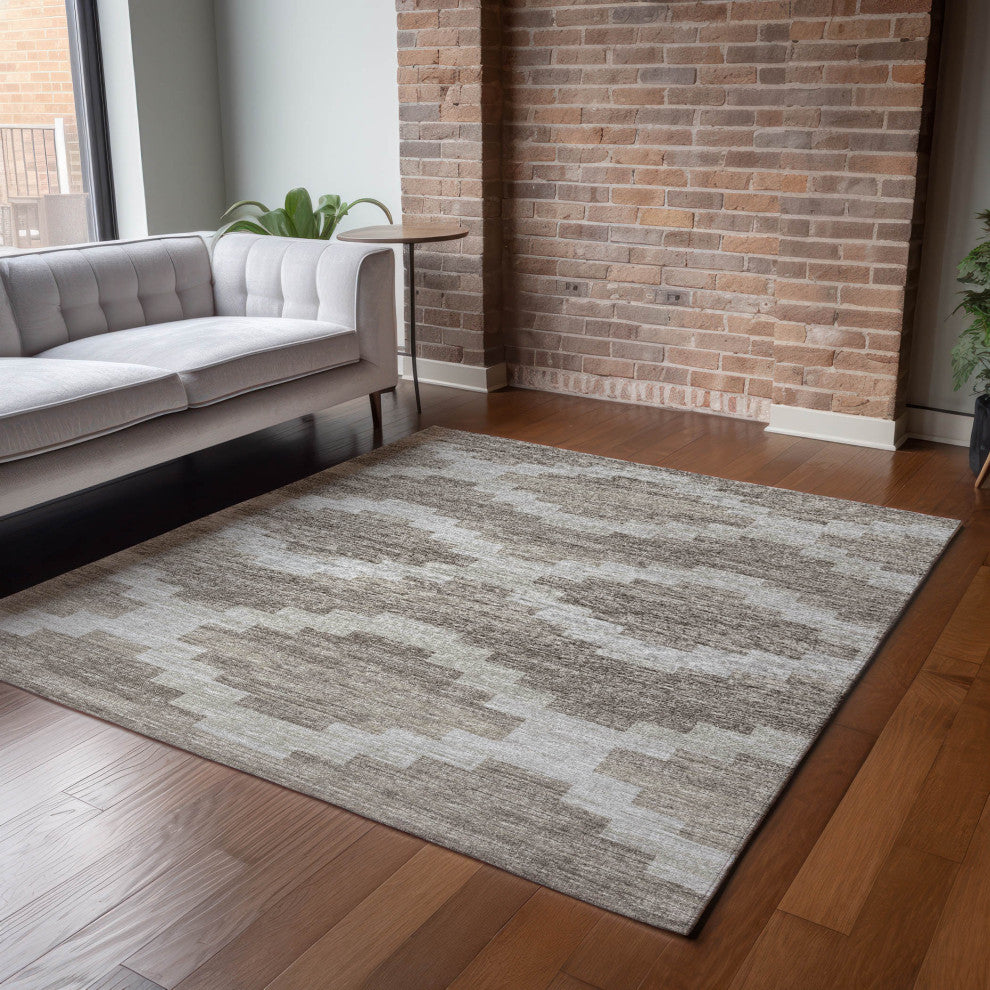 Addison Premium Washable Mayfield AMF115 Neutral 3' x 5' Rug