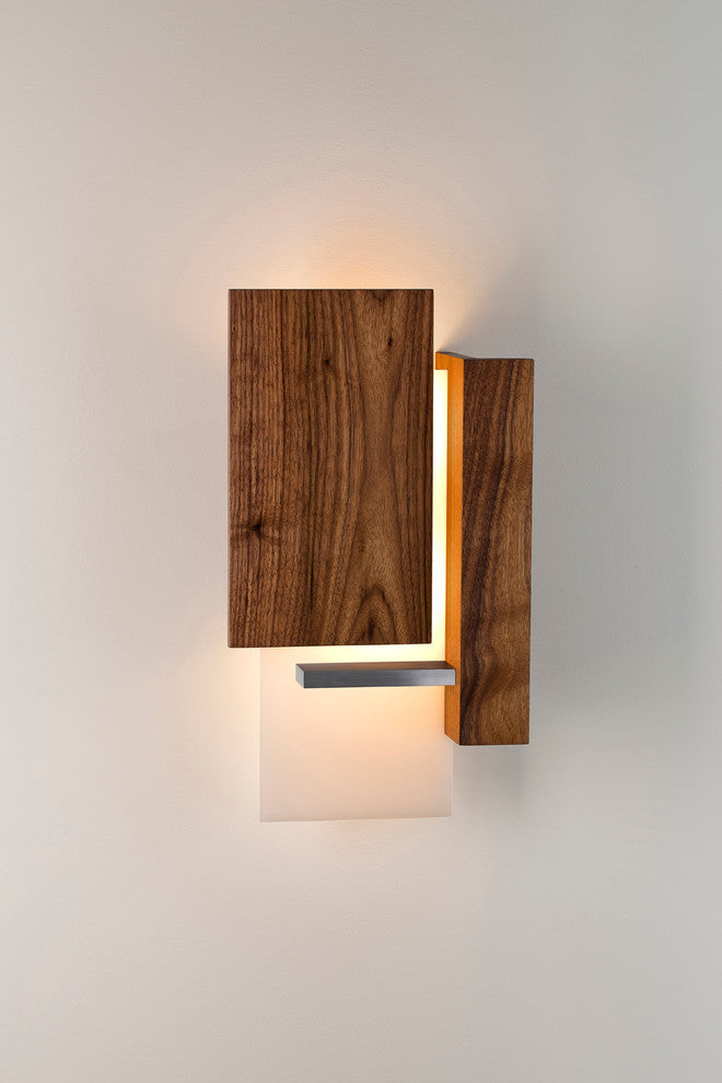 Vesper LED Wall Sconce, Oiled Walnut