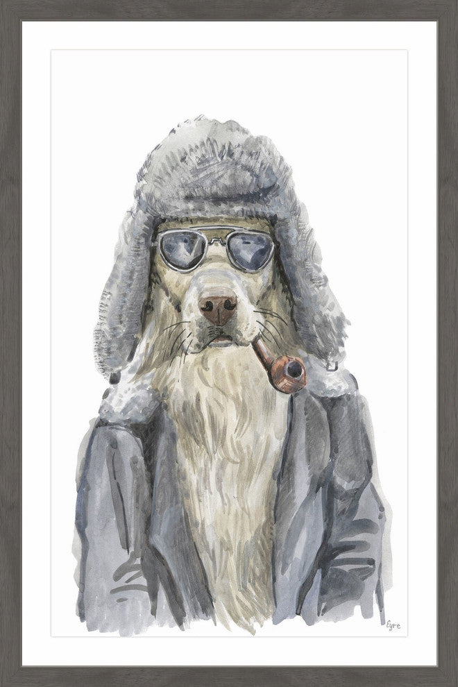 "Alaskan Dog" Framed Painting Print, 16"x24"