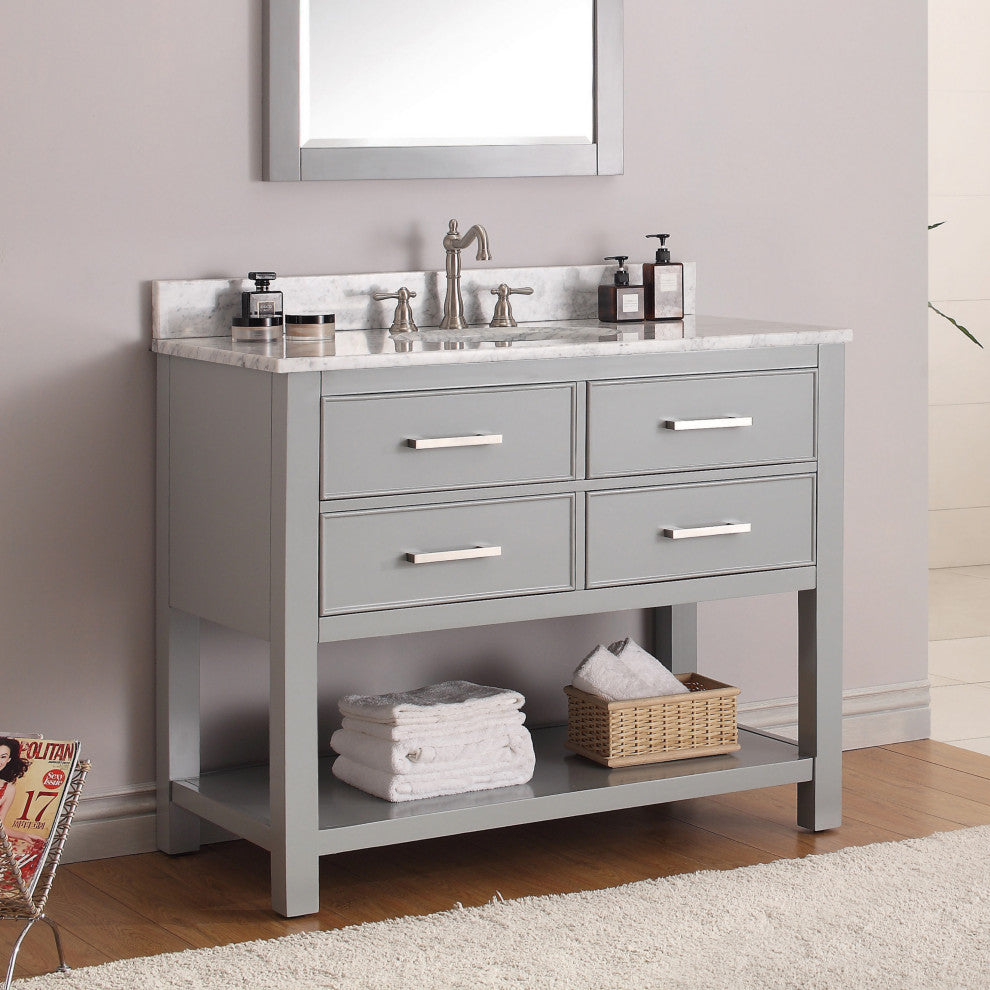 Avanity Brooks 42" Vanity Only, Chilled Gray Finish