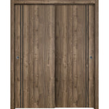 Bypass Doors 60 x 80 | Planum 0016 Walnut with  | Sturdy Rails