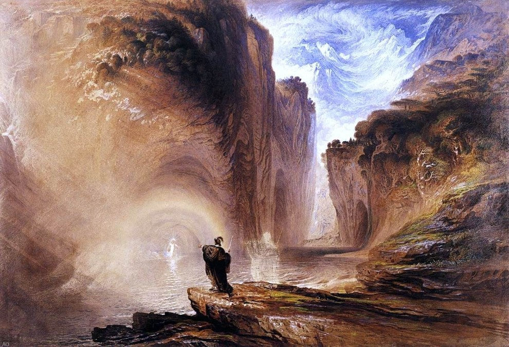 John Martin Manfred and the Alpine Witch Wall Decal