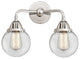 Beacon Bath Vanity Light, Polished Chrome, Clear, Clear