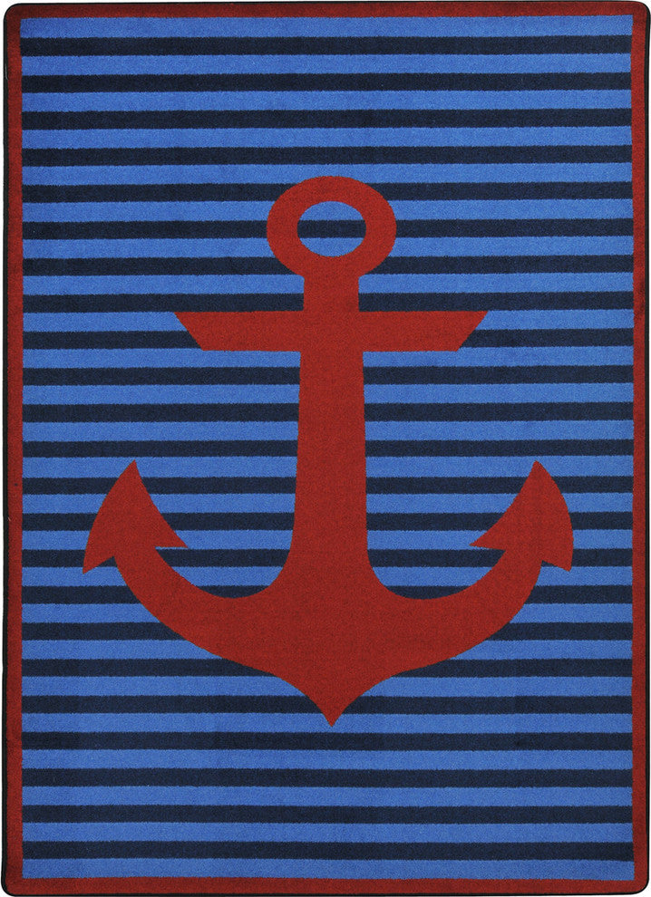 Safe Mooring, Red, 5'4" X 7'8"