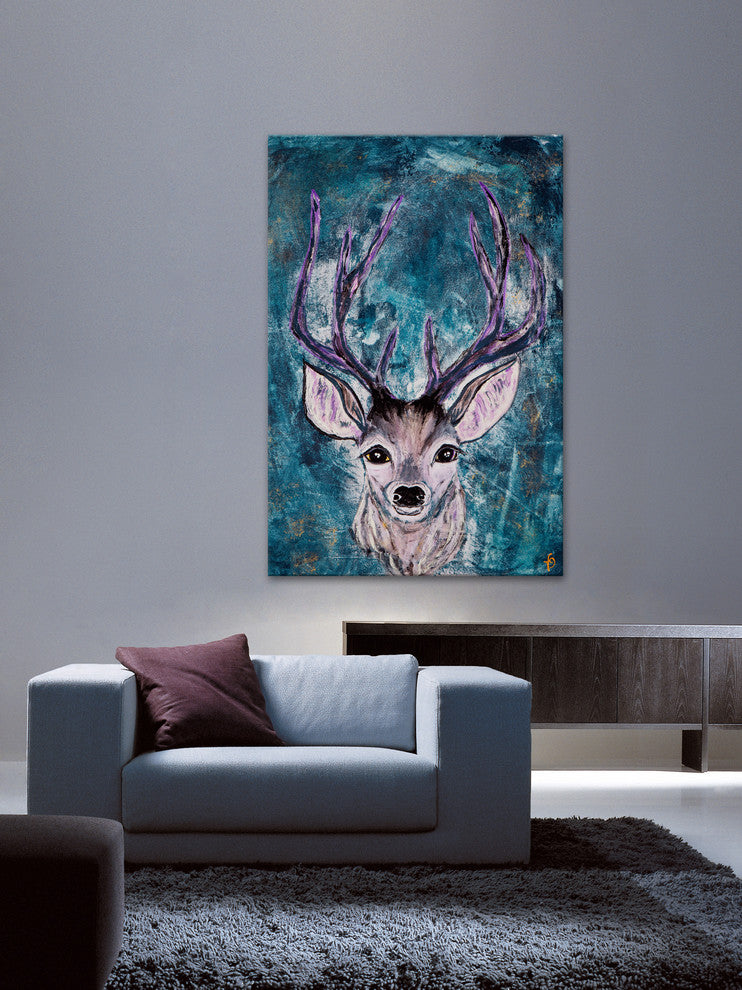 "Celeste" Painting Print on Wrapped Canvas, 16"x24"