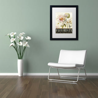 'Marche de Fleurs III' Matted Framed Canvas Art by Lisa Audit