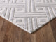 Abani Nova NOV150A Grey Striped Chevron Area Rug