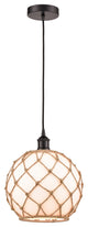 Innovations 616-1P-OB-G121-10RB 1-Light Mini Pendant, Oil Rubbed Bronze