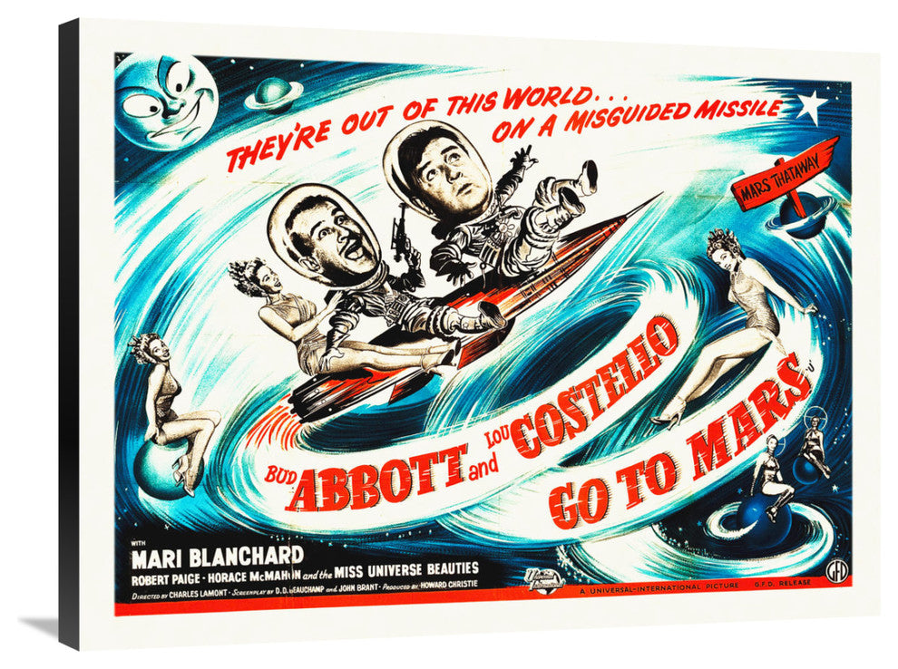 "Abbott & Costello - Go To Mars" Canvas by Hollywood Photo Archive, 36x27"