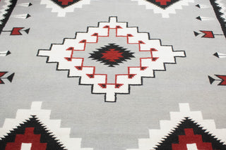 Noori Rug Handmade Flatweave Navi Silver/Black Rug