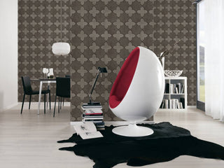 Mosaic Textured Wallpaper Featuring Star Shaped Tile, 374213