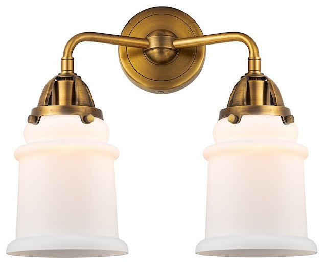 288-2W-BB-G181 Canton 2 Light 14" Bath Vanity Light, Brushed Brass