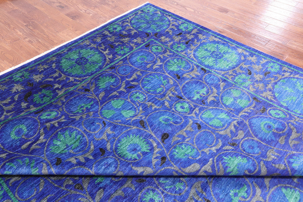 Hand Knotted William Morris Wool Rug 10' 3" X 13' 10" Q9448